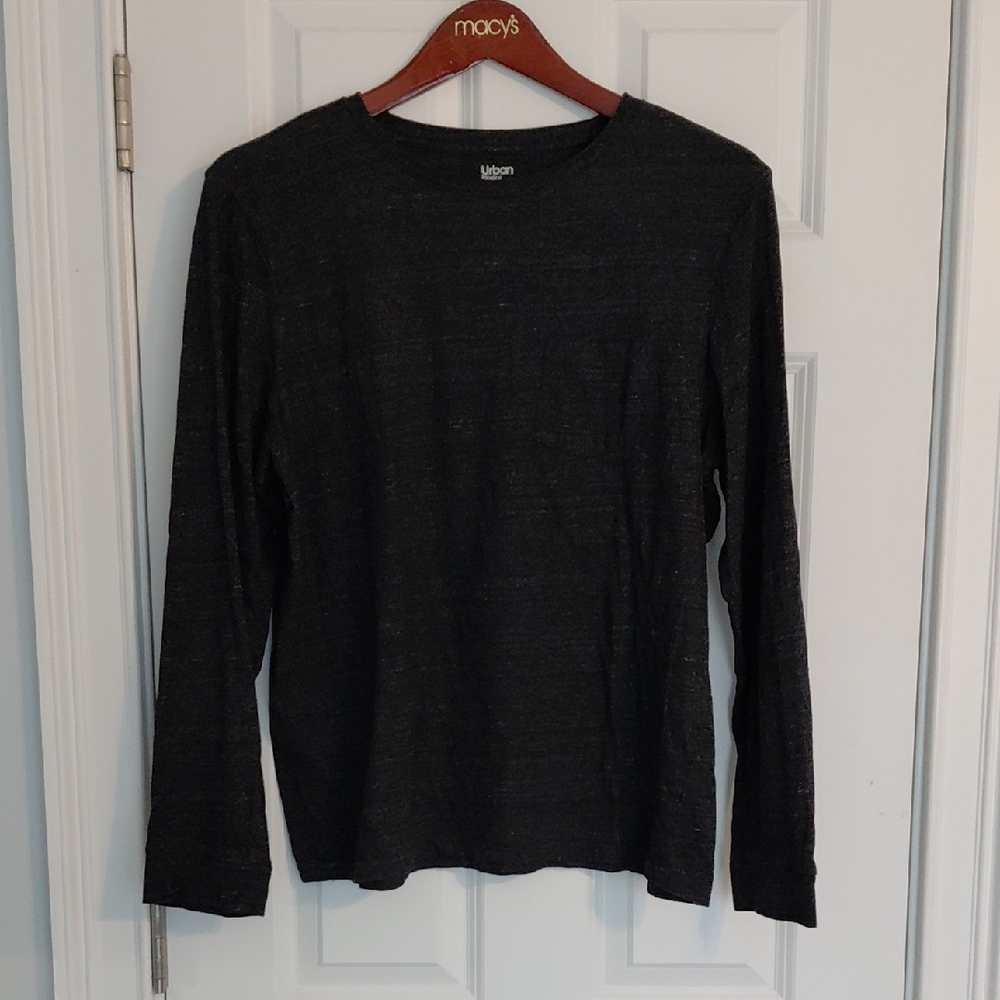 Urban Pipeline Men’s Long-Sleeve Crewneck Shirt - Charcoal, Size XL